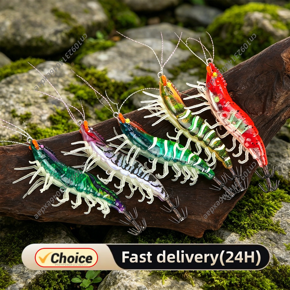 Fishing Hook Treble - Squid Jig Hook with 3D Holographic