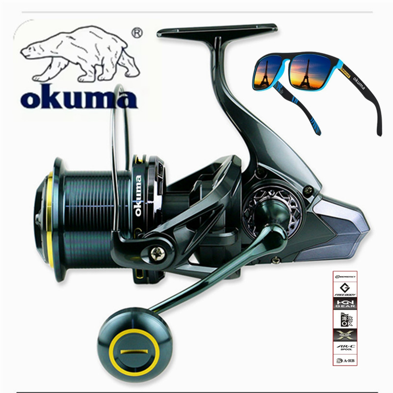 Daiwa Reel Bg - OKUMA Fishing Reel 9000-14000 Metal Long-Distance