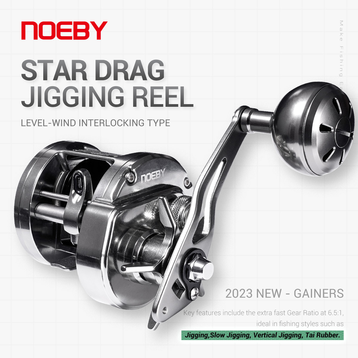 Daiwa Reel Bg - NOEBY Gainers Jigging Reel Metal Body