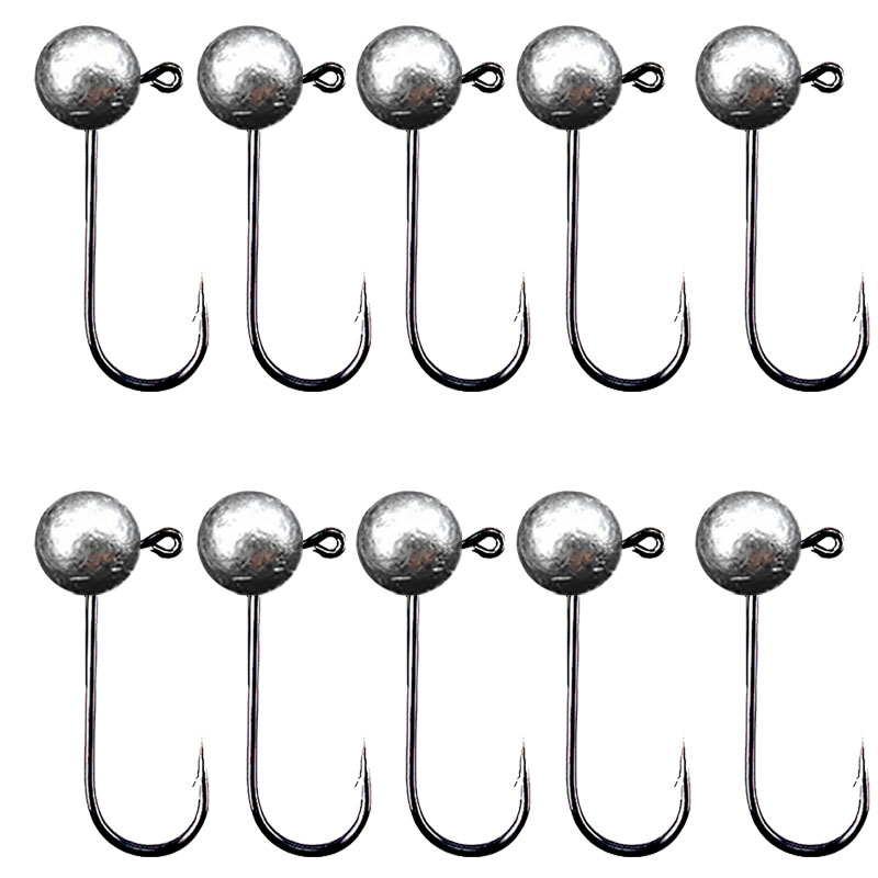 10pcs/lot Jig Head Fishing Hoo - Fishing Hook Offset ulasan dan harga