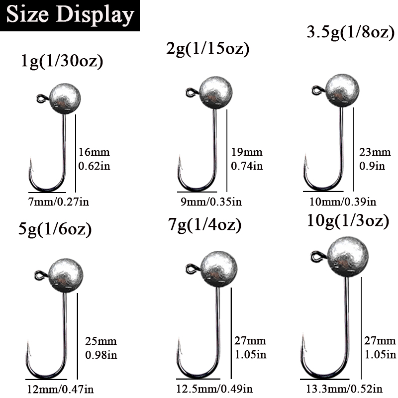 10pcs/lot Jig Head Fishing Hoo - Fishing Hook Offset ulasan dan harga