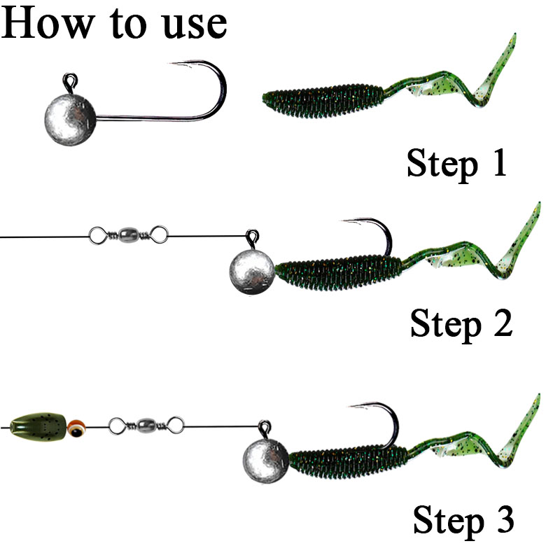 10pcs/lot Jig Head Fishing Hoo - Fishing Hook Offset ulasan dan harga