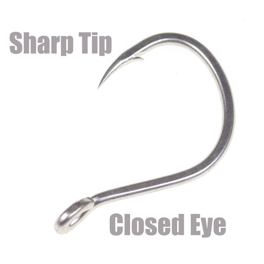 10pcs Matte Tin Anti-rust Salt - Fishing Hook Offset ulasan dan harga