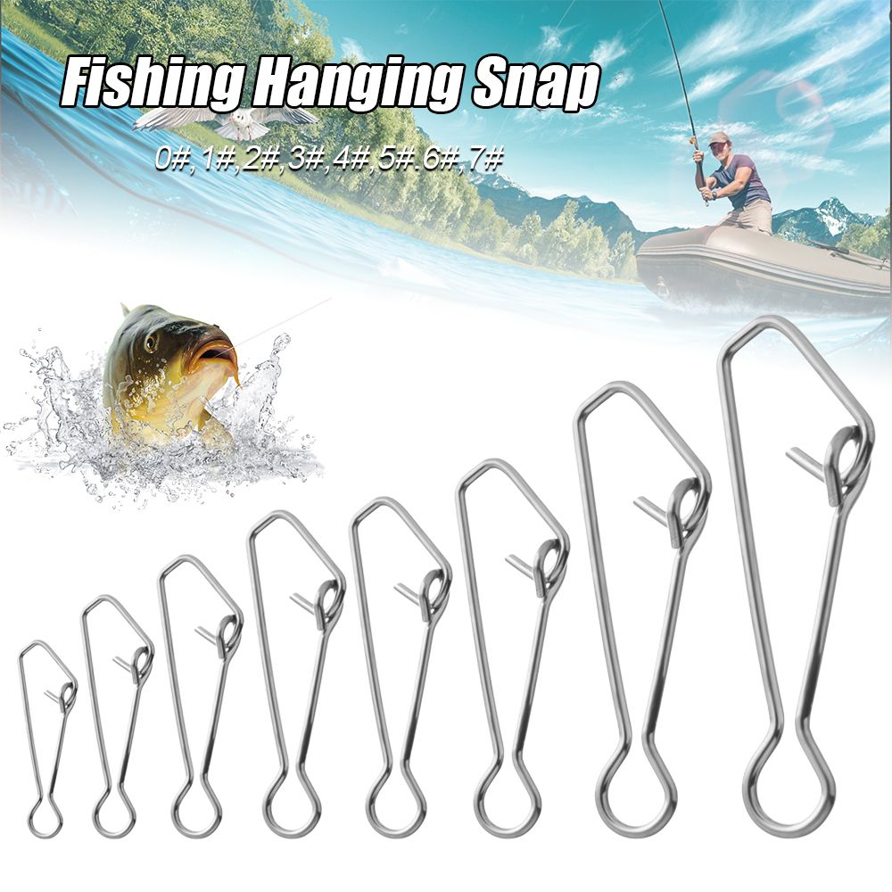 50pcs/pack Fast Clip Lock Fish - Fishing Hook Stainless Steel ulasan dan harga