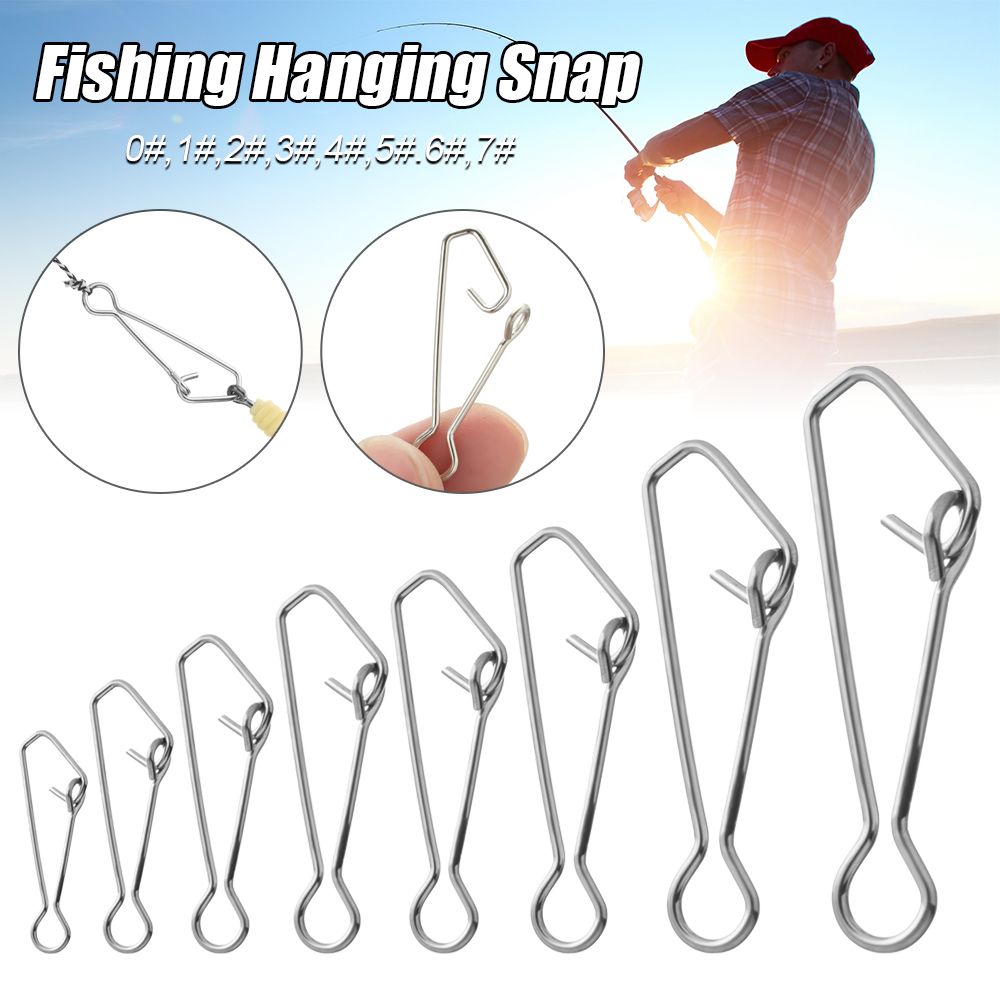 50pcs/pack Fast Clip Lock Fish - Fishing Hook Stainless Steel ulasan dan harga