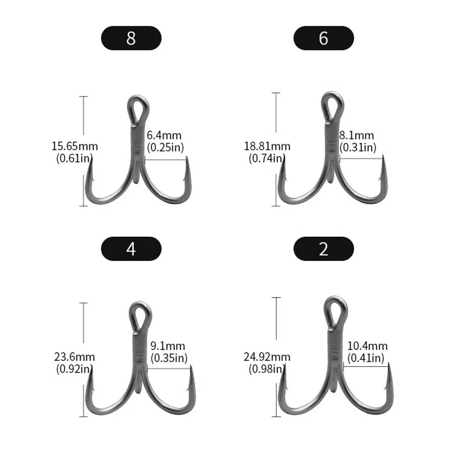 Fishing Treble Hooks High Carb - Fishing Hook Offset ulasan dan harga