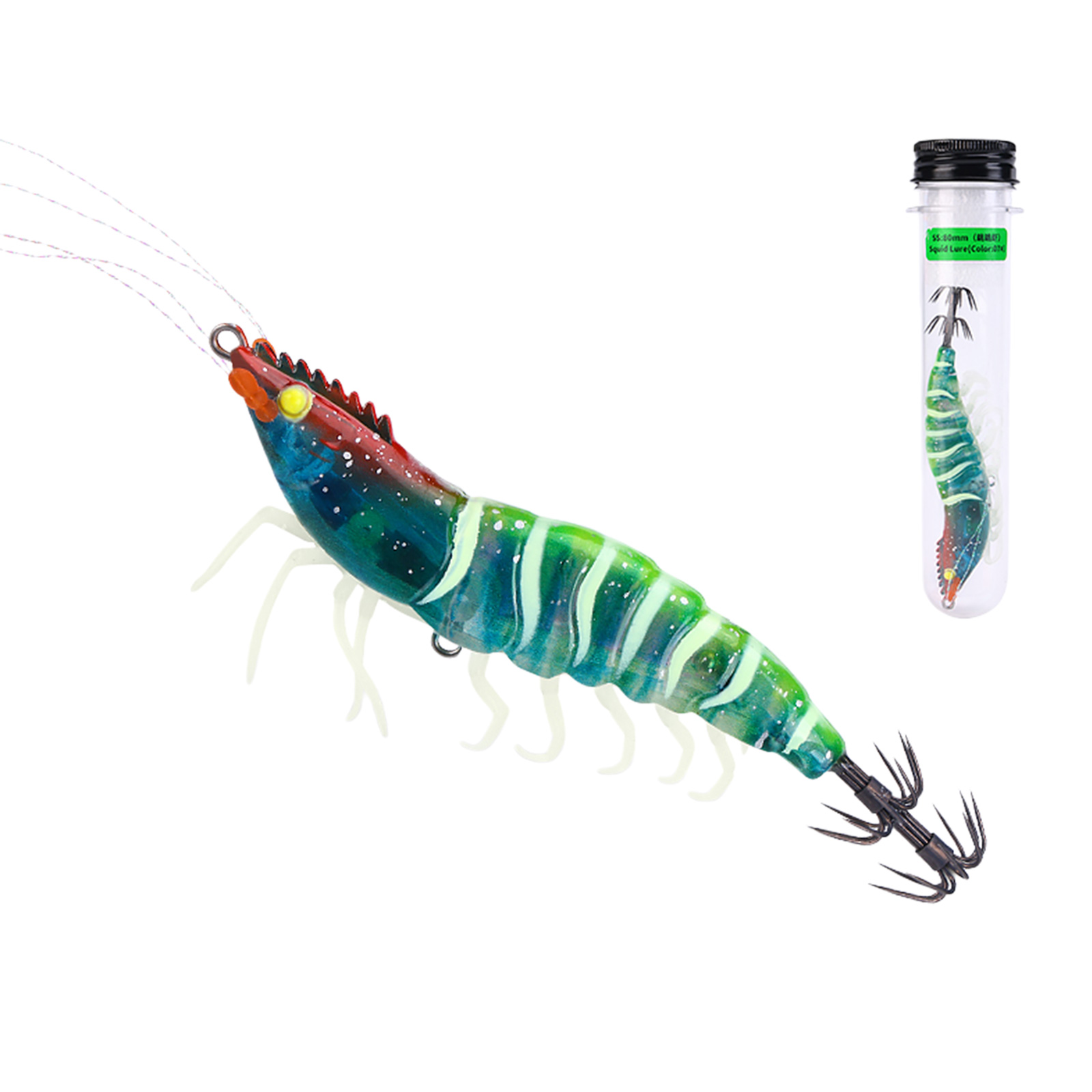 Squid Jig Hook with 3D Hologra - Fishing Hook Treble ulasan dan harga