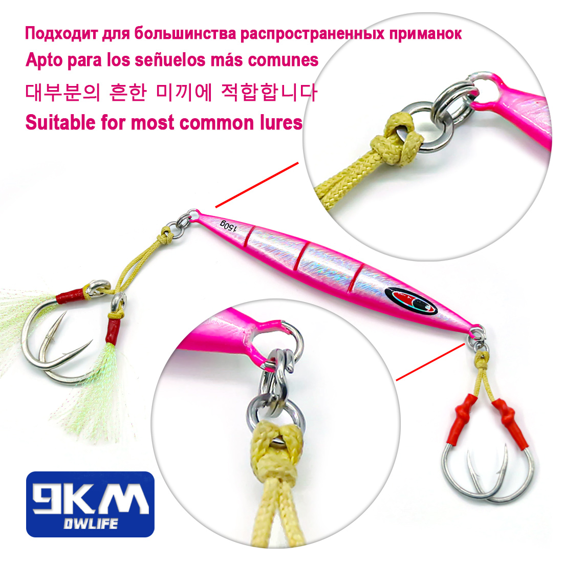 9KM Solid Ring Fishing 50pcs S - Fishing Hook Stainless Steel ulasan dan harga