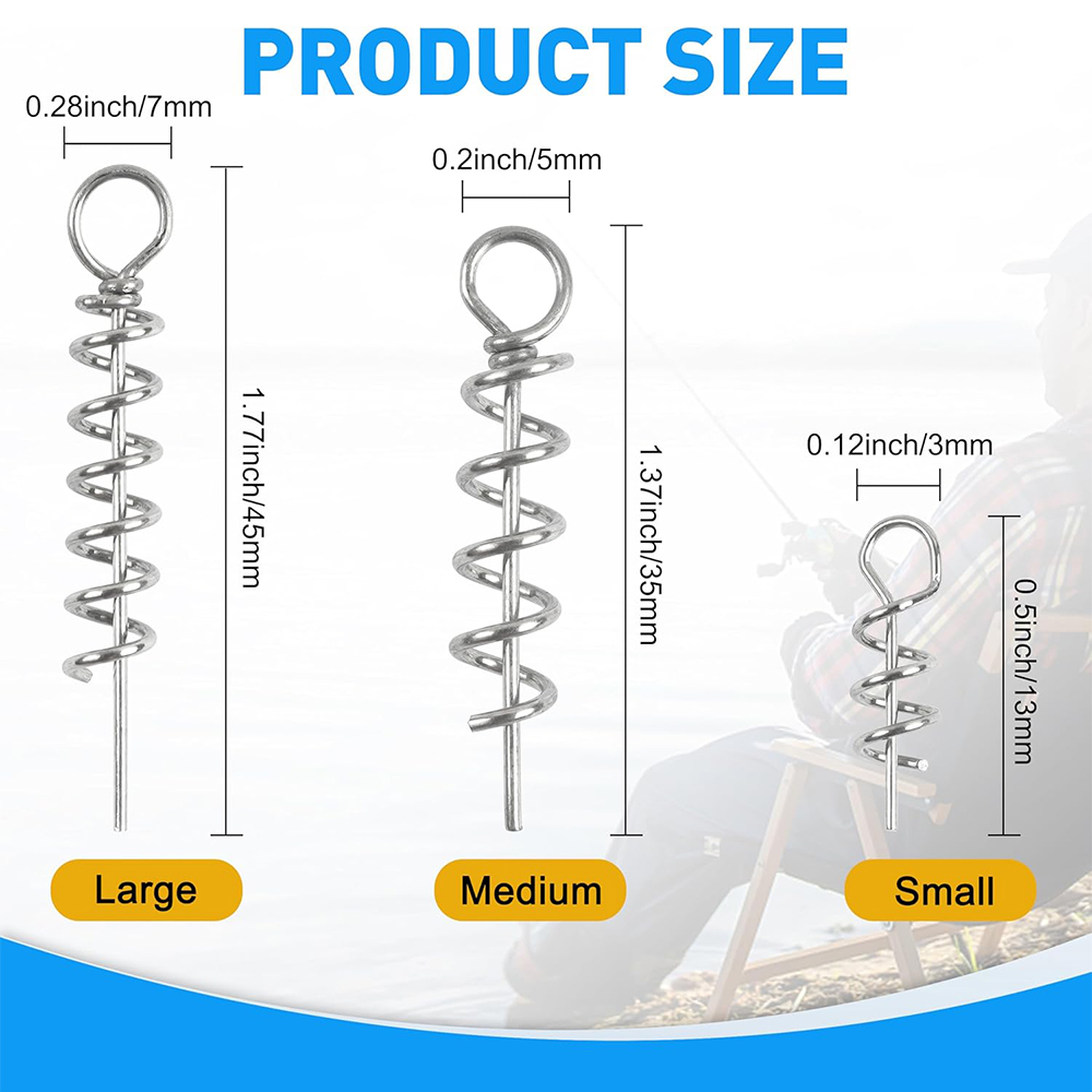 50Pcs Spring Twist Lock Fishin - Fishing Hook Stainless Steel ulasan dan harga