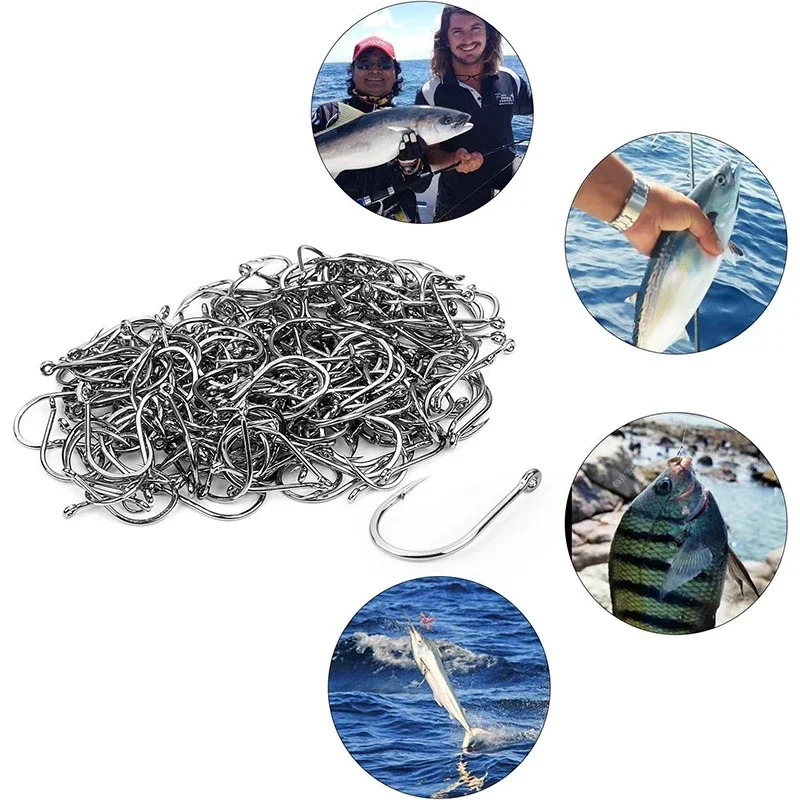 50-1600Pcs/BoxFishing Hooks Ca - Fishing Hook Offset ulasan dan harga