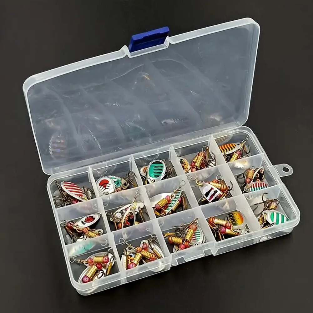 30pcs Metal Spoon Spinner Fish - Fishing Hook Treble ulasan dan harga