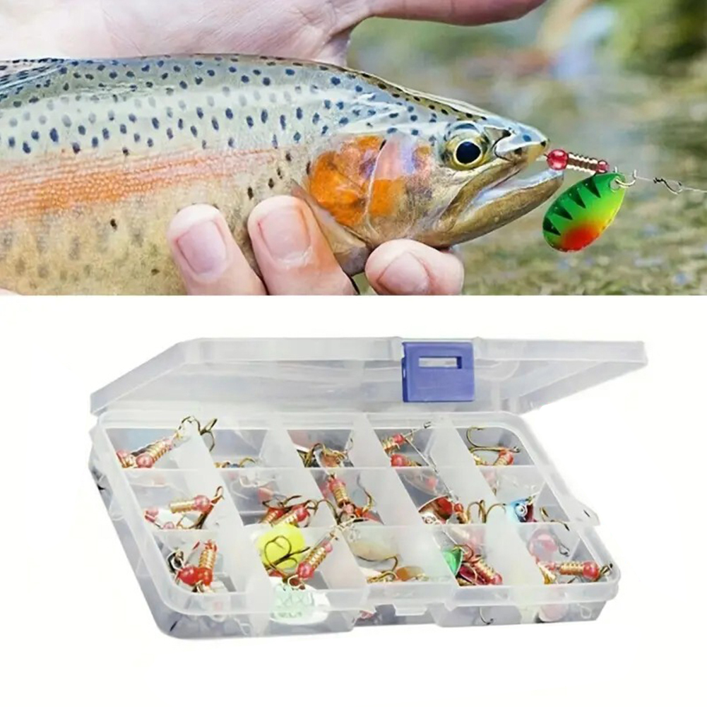 30pcs Metal Spoon Spinner Fish - Fishing Hook Treble ulasan dan harga